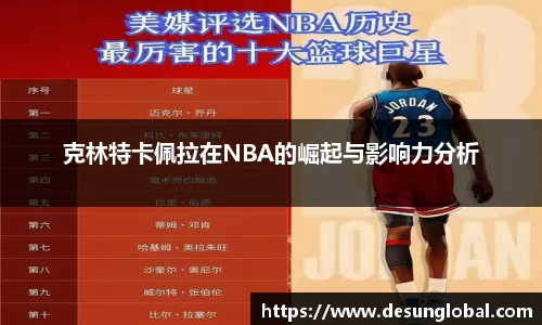 克林特卡佩拉在NBA的崛起与影响力分析